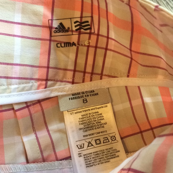 NWOT Adidas Plaid Capri Length Golf Pants - Picture 3 of 8